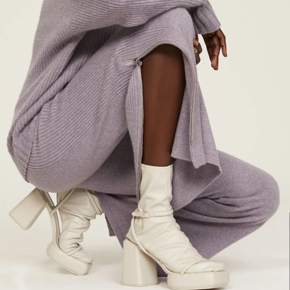 NAADAM Fisherman Pants XS Purple Wool Cashmere Blend - Picture 4 of 14